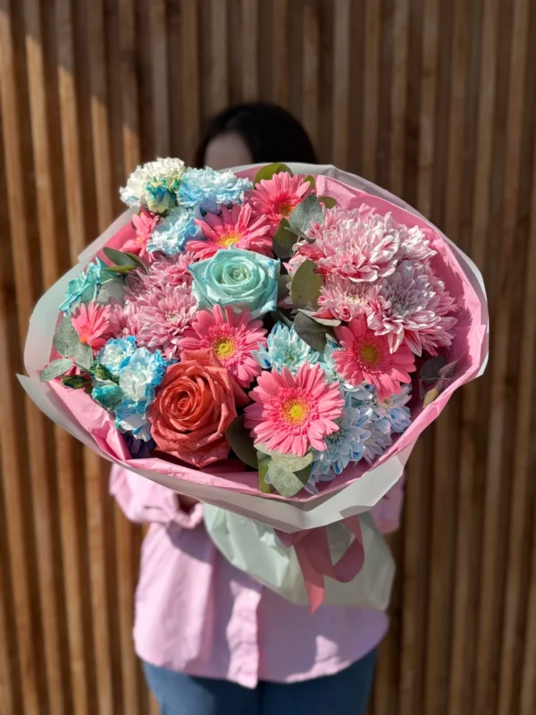 Buchet Indigo & Pink