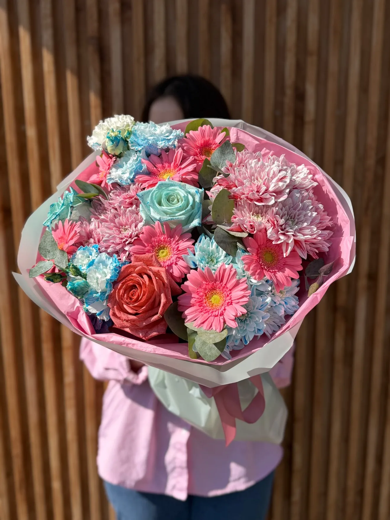 Buchet Indigo & Pink